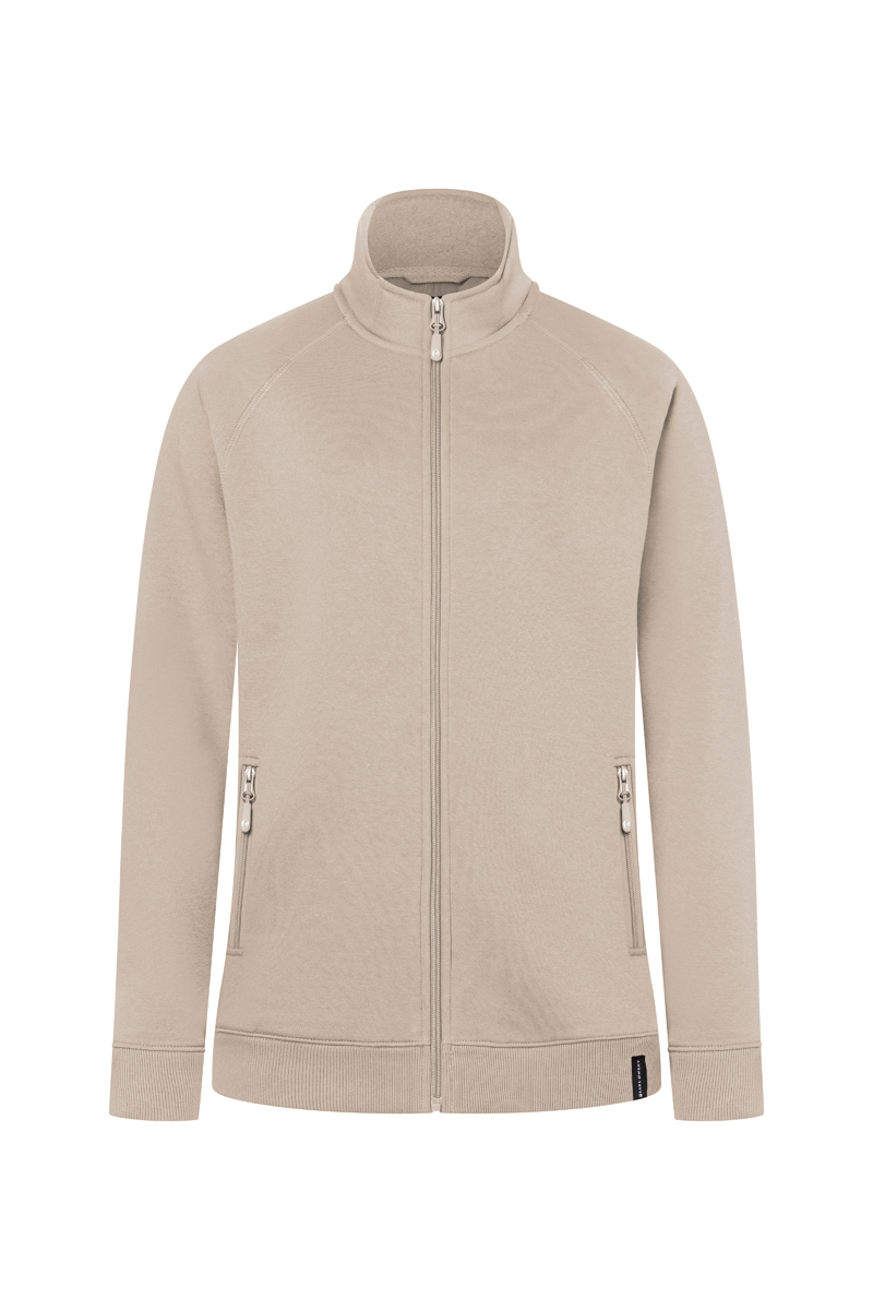 Sweatjacke Damen Sand – Damen Workwear Sweatjacke Soft-Face