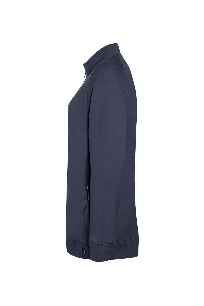 Sweatjacke Damen Marine – Damen Workwear Sweatjacke Soft-Face, Detailansicht