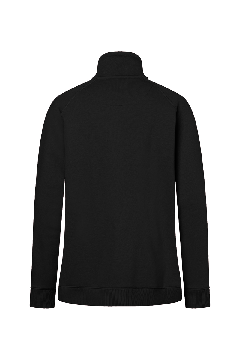 Sweatjacke Damen Schwarz – Damen Workwear Sweatjacke Soft-Face, Detailansicht