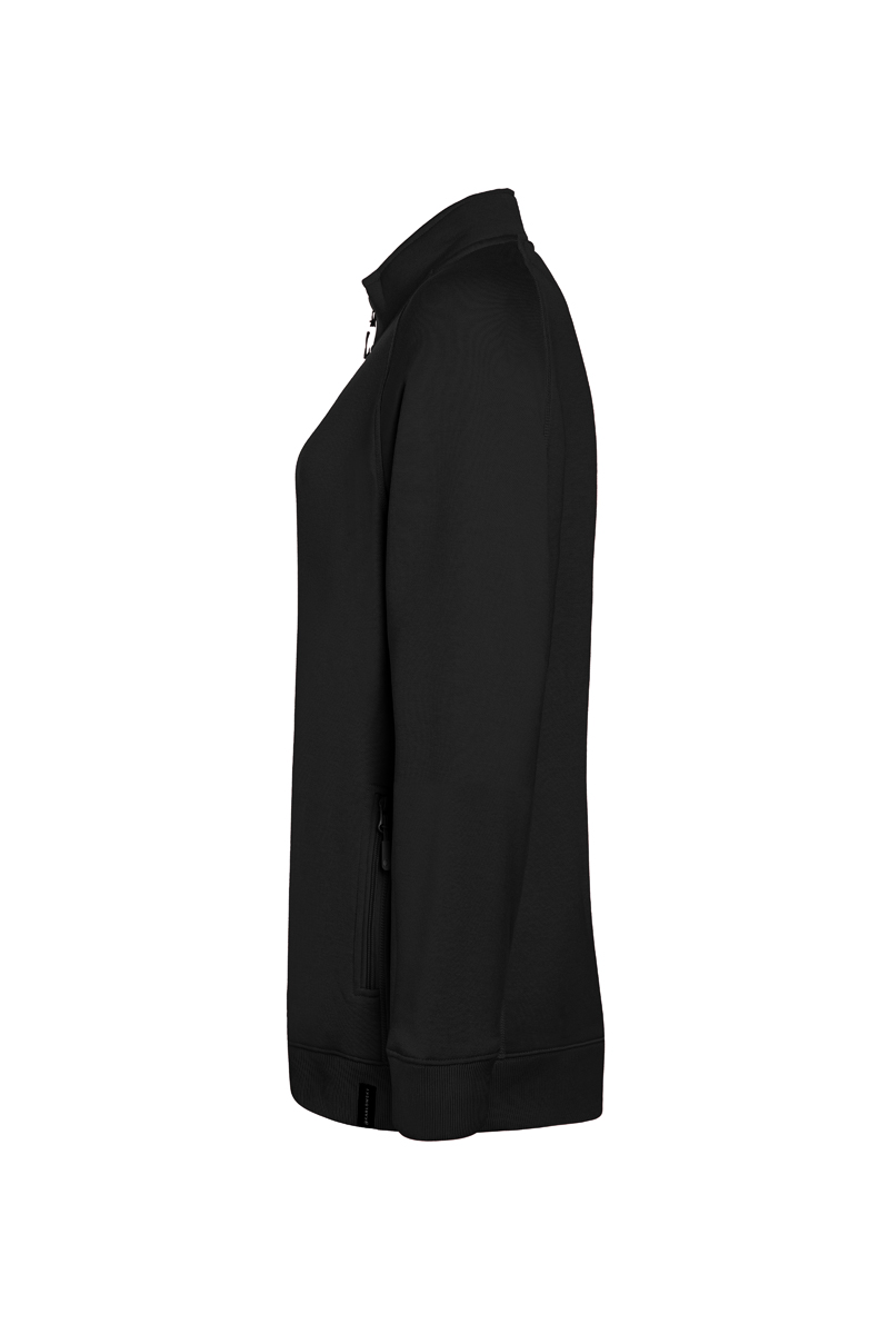 Sweatjacke Damen Schwarz – Damen Workwear Sweatjacke Soft-Face, Detailansicht