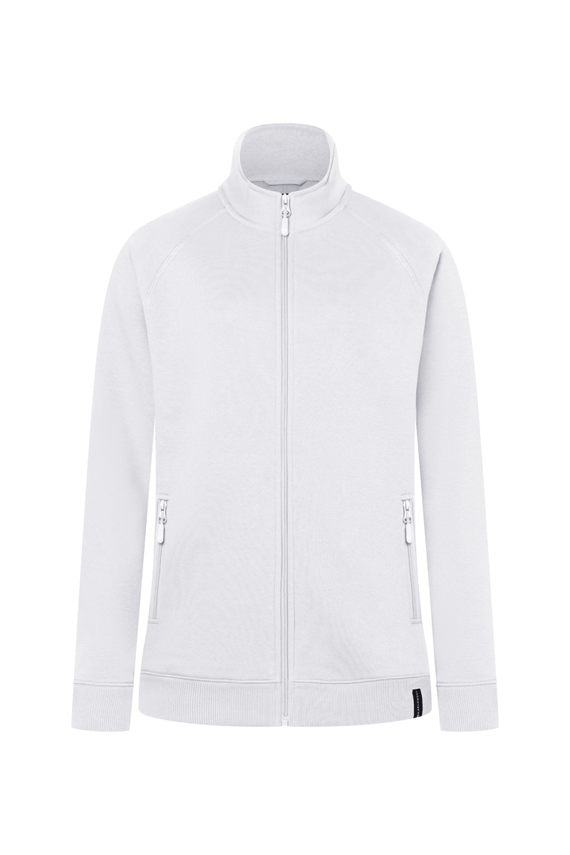 Sweatjacke Damen Weiß – Damen Workwear Sweatjacke Soft-Face