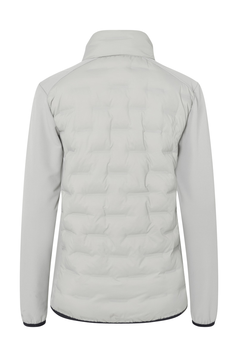 Jacke Damen Hellgrau – Damen Hybrid-Jacke Outdoor-Pro, Detailansicht