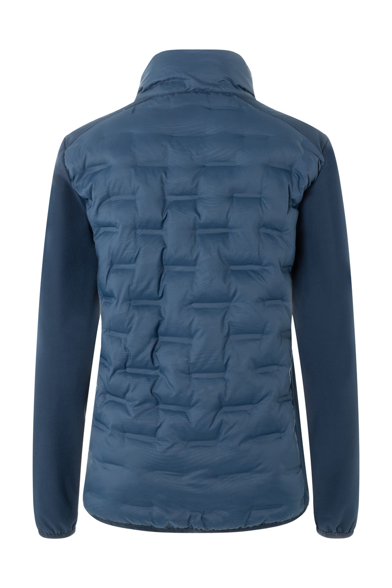 Jacke Damen Marine – Damen Hybrid-Jacke Outdoor-Pro, Detailansicht