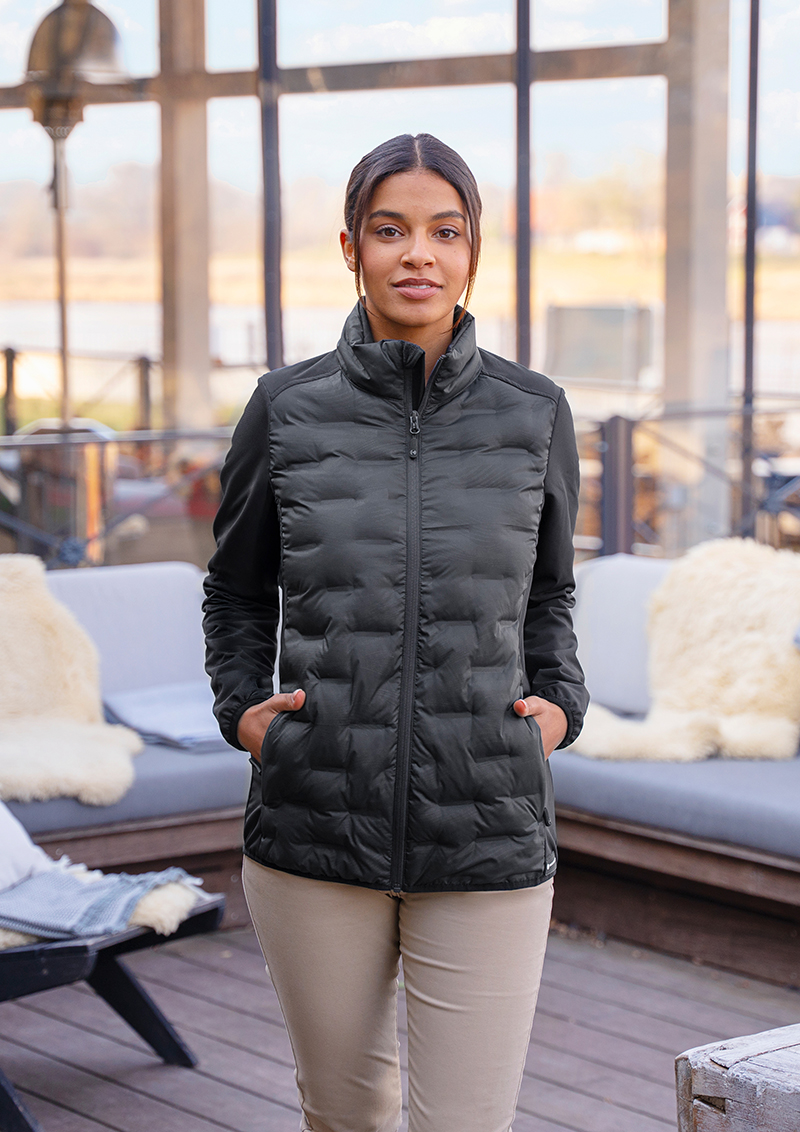 Jacke Damen Schwarz – Damen Hybrid-Jacke Outdoor-Pro