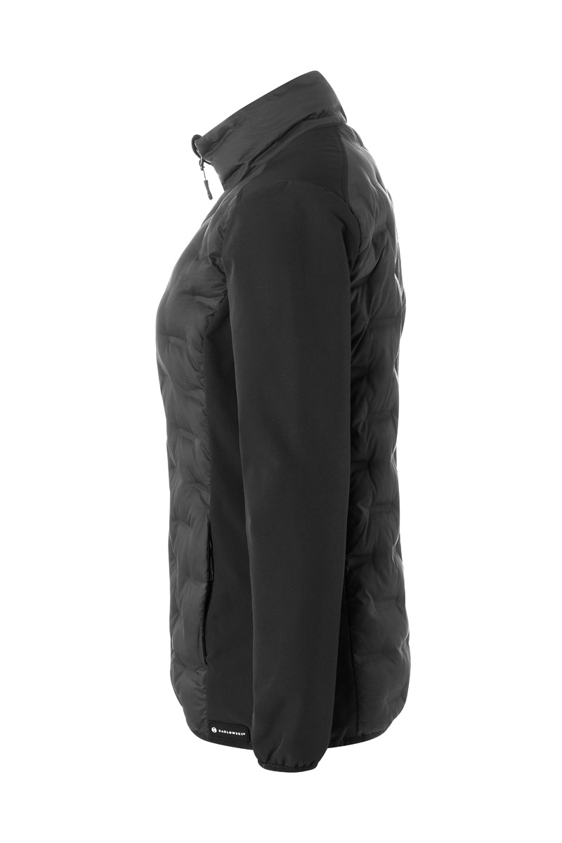 Jacke Damen Schwarz – Damen Hybrid-Jacke Outdoor-Pro, Detailansicht
