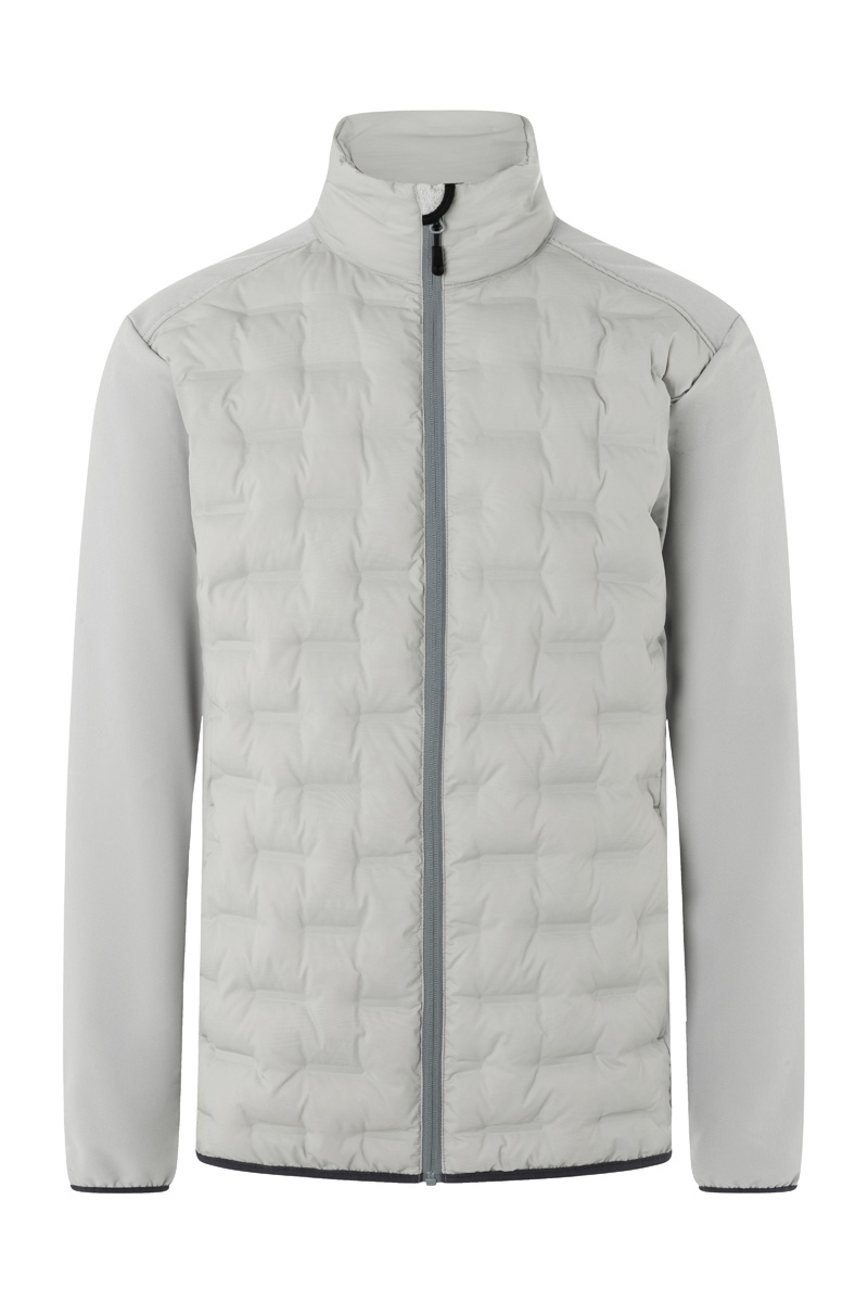 Jacke Herren Hellgrau – Herren Hybrid-Jacke Outdoor-Pro, Detailansicht