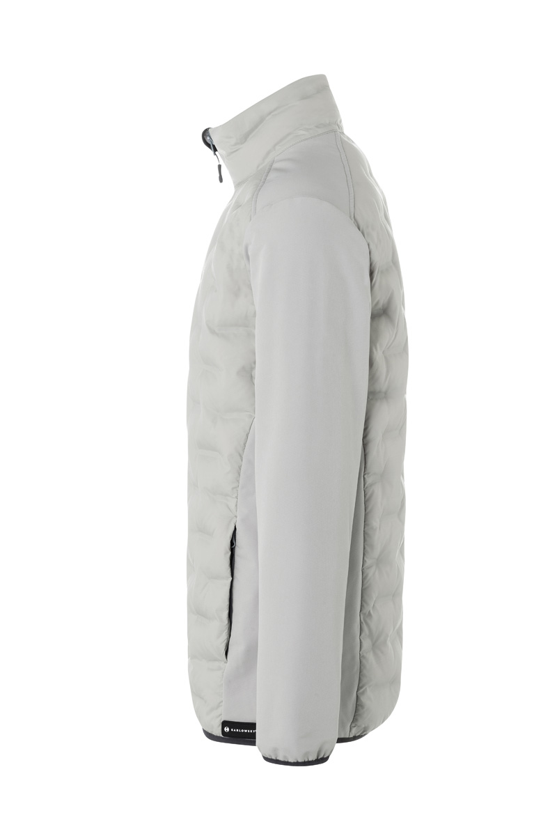 Jacke Herren Hellgrau – Herren Hybrid-Jacke Outdoor-Pro, Detailansicht