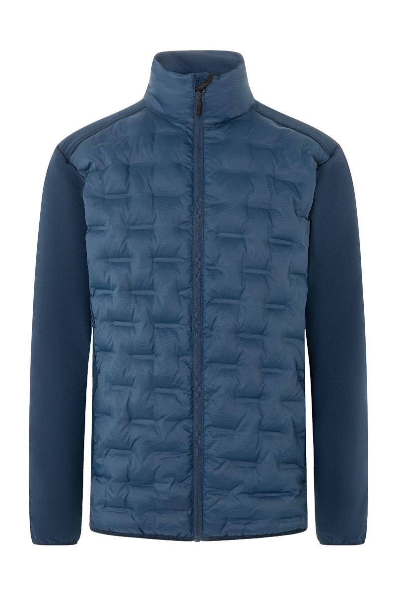 Jacke Herren Marine – Herren Hybrid-Jacke Outdoor-Pro, Detailansicht