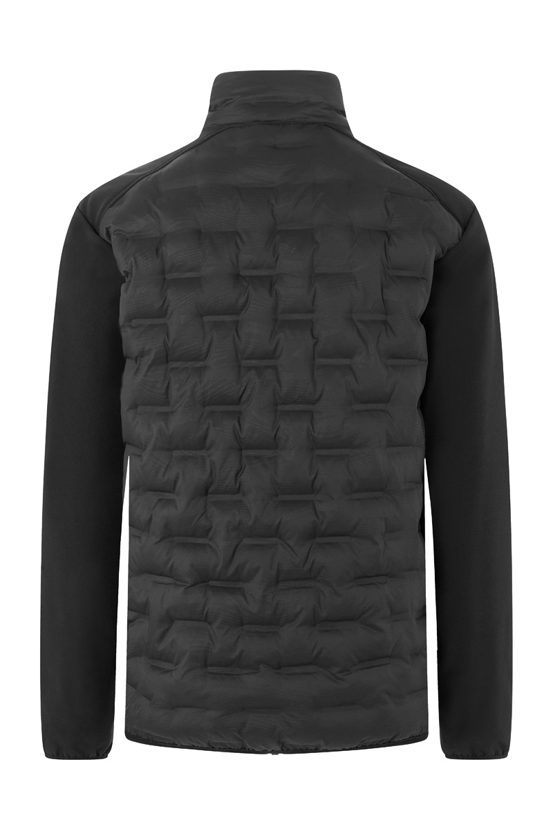 Jacke Herren Schwarz – Herren Hybrid-Jacke Outdoor-Pro, Detailansicht