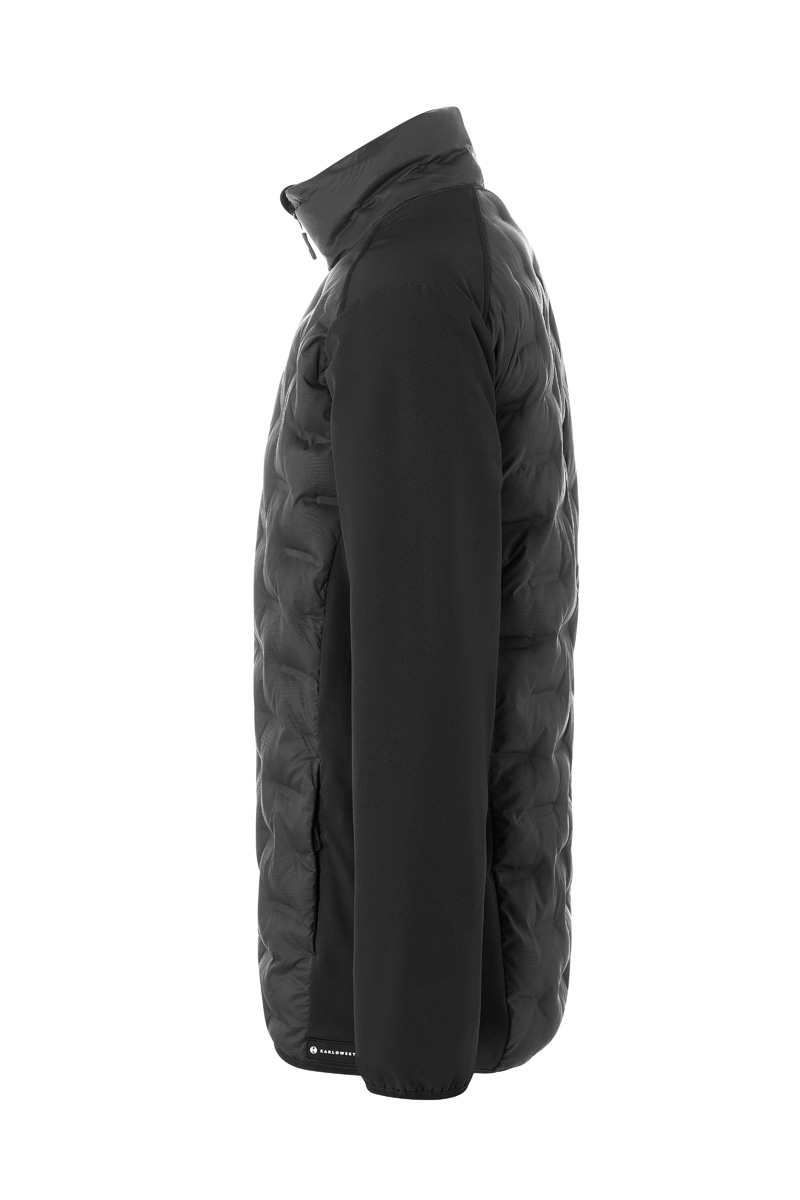 Jacke Herren Schwarz – Herren Hybrid-Jacke Outdoor-Pro, Detailansicht