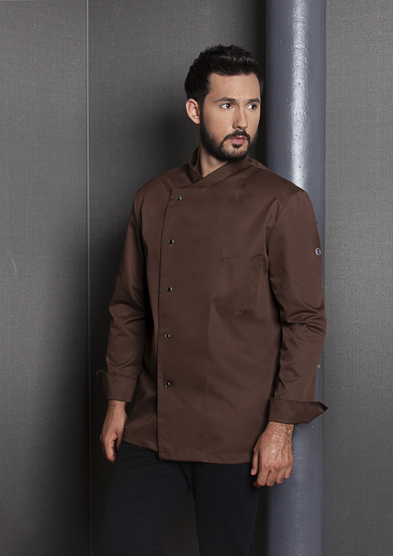 Kochjacke Herren Hellbraun – Kochjacke Lars