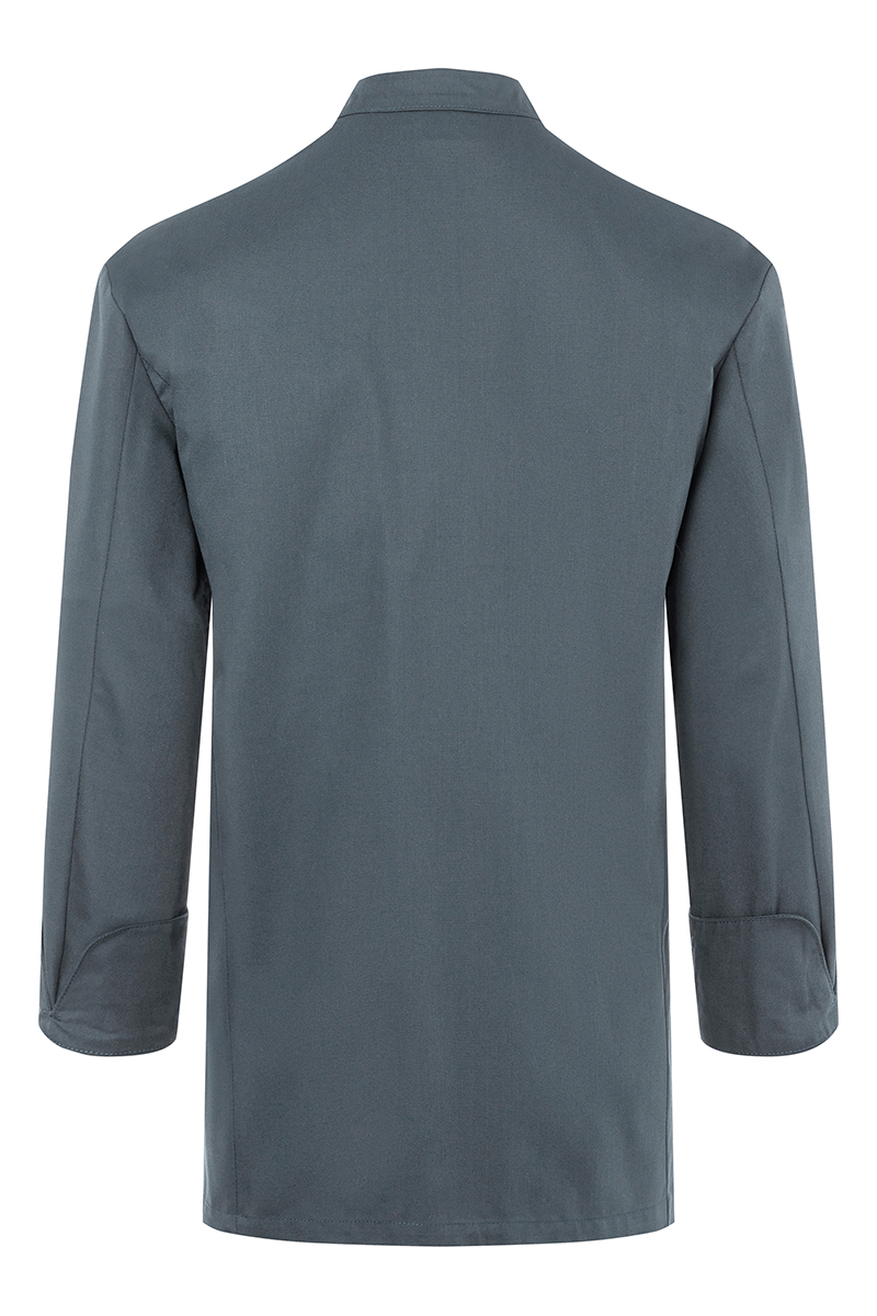 Kochjacke Herren Anthrazit – Kochjacke Lars, Detailansicht