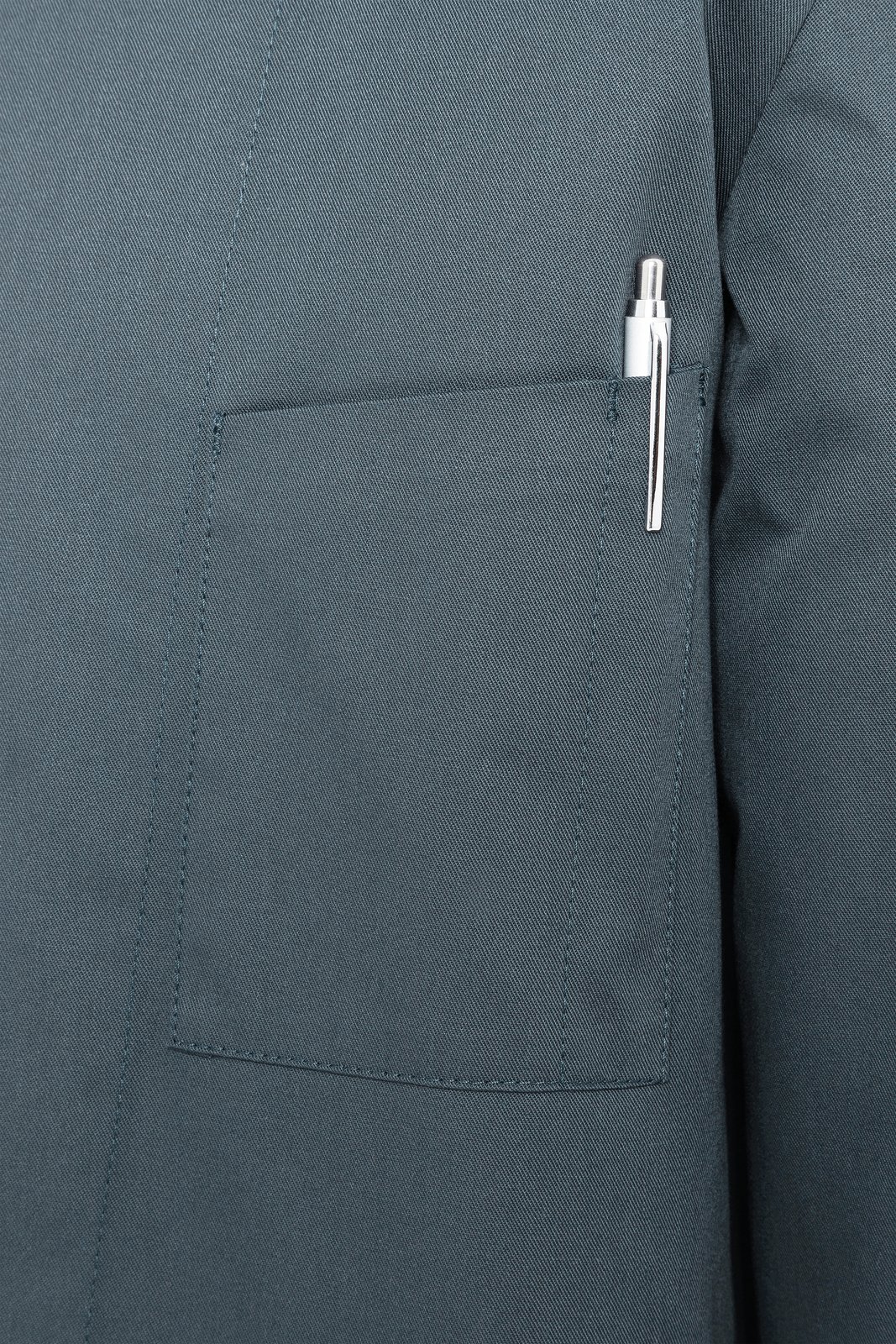 Kochjacke Herren Anthrazit – Kochjacke Lars, Detailansicht