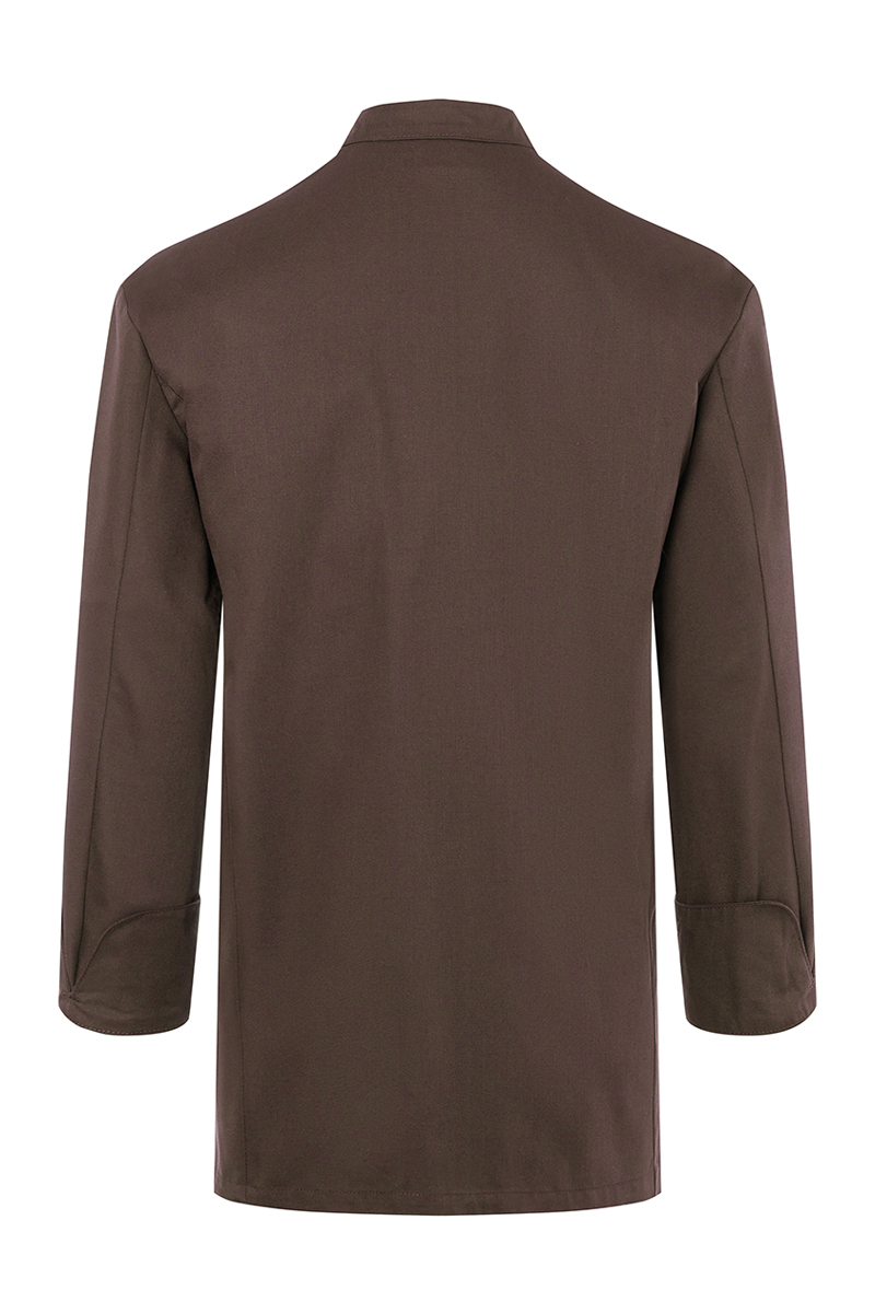Kochjacke Herren Hellbraun – Kochjacke Lars, Detailansicht