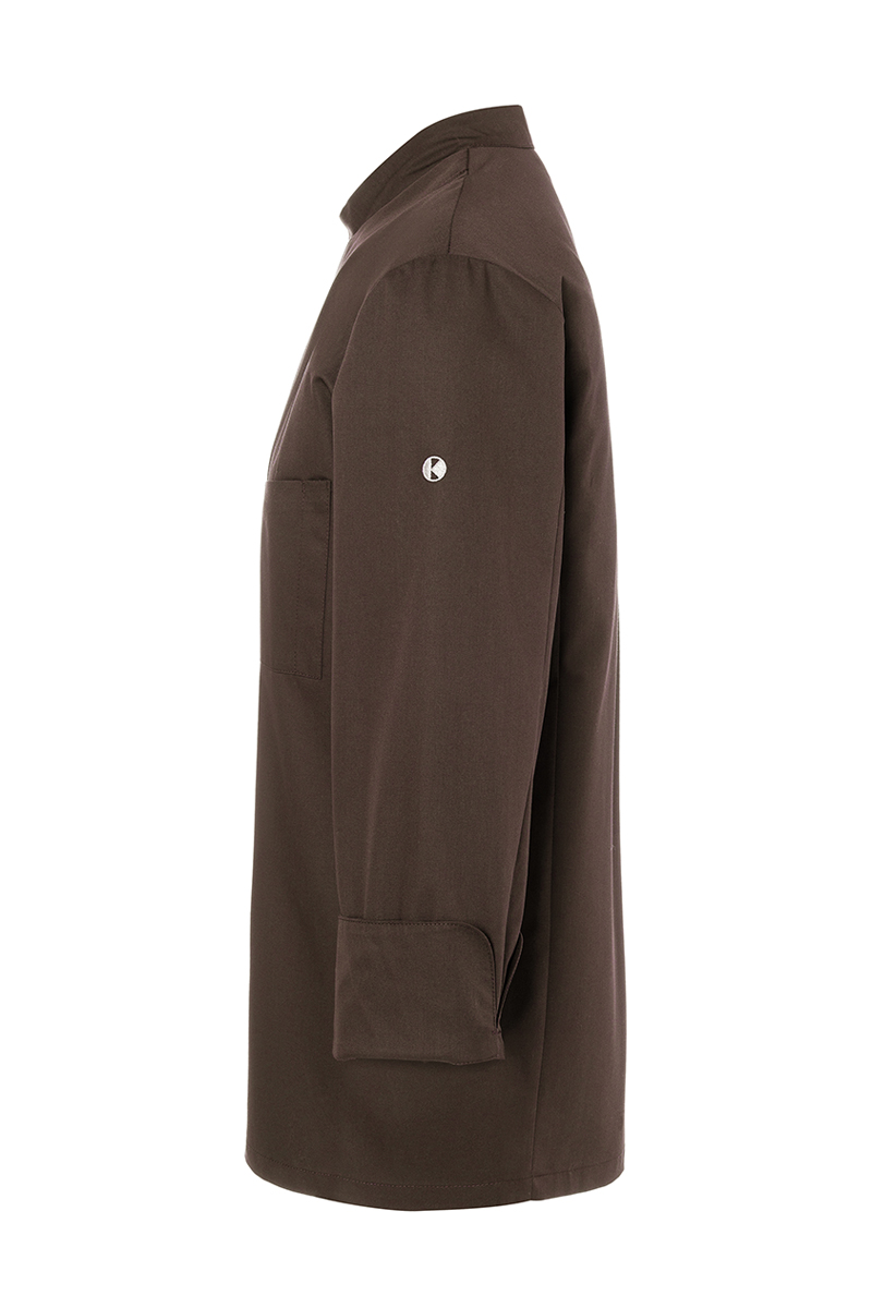 Kochjacke Herren Hellbraun – Kochjacke Lars, Detailansicht