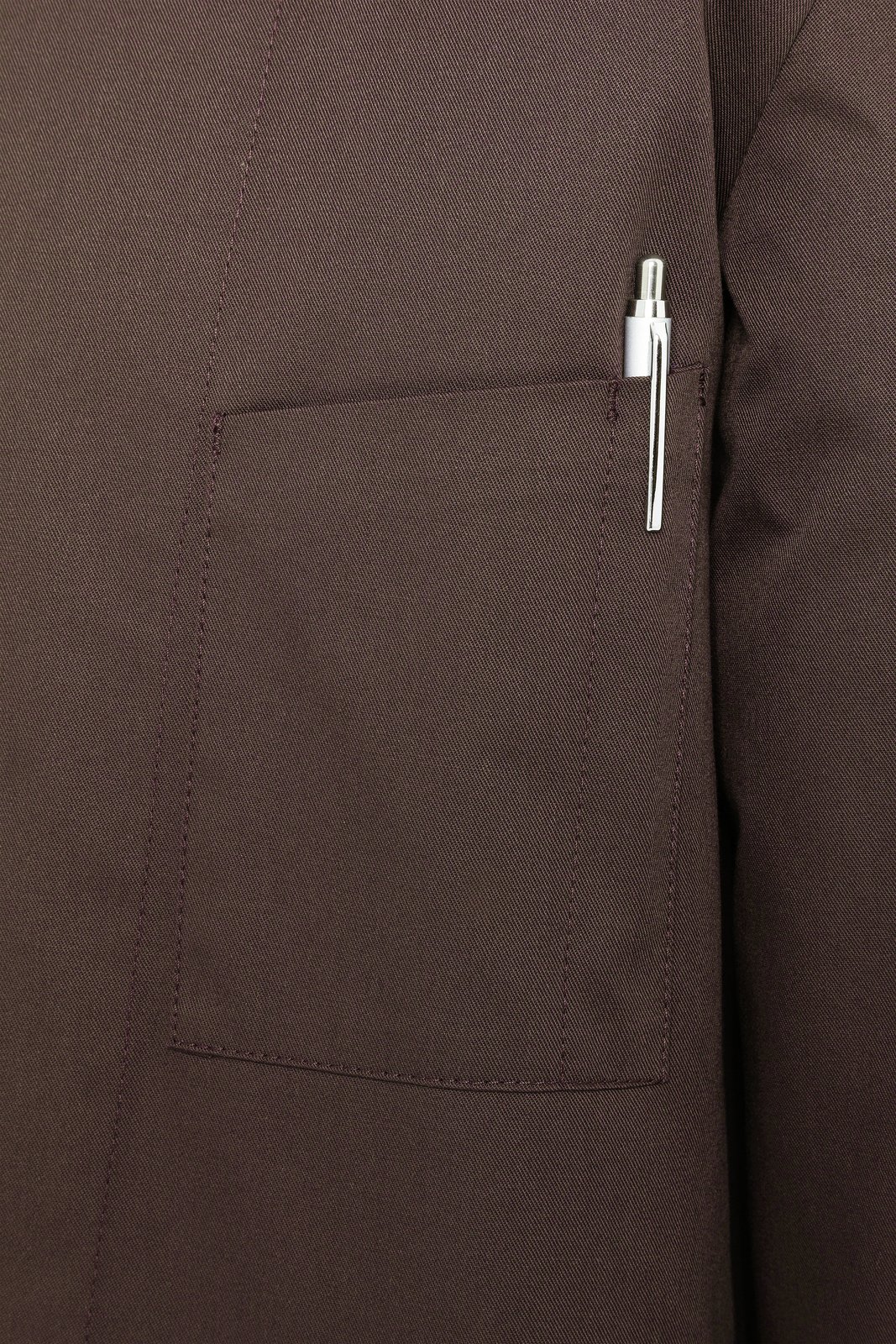 Kochjacke Herren Hellbraun – Kochjacke Lars, Detailansicht