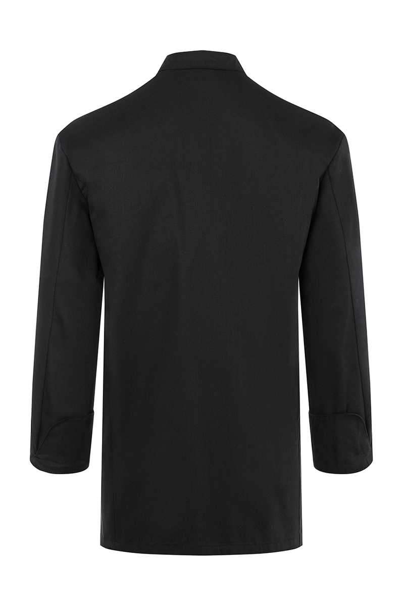 Kochjacke Herren Schwarz – Kochjacke Lars, Detailansicht