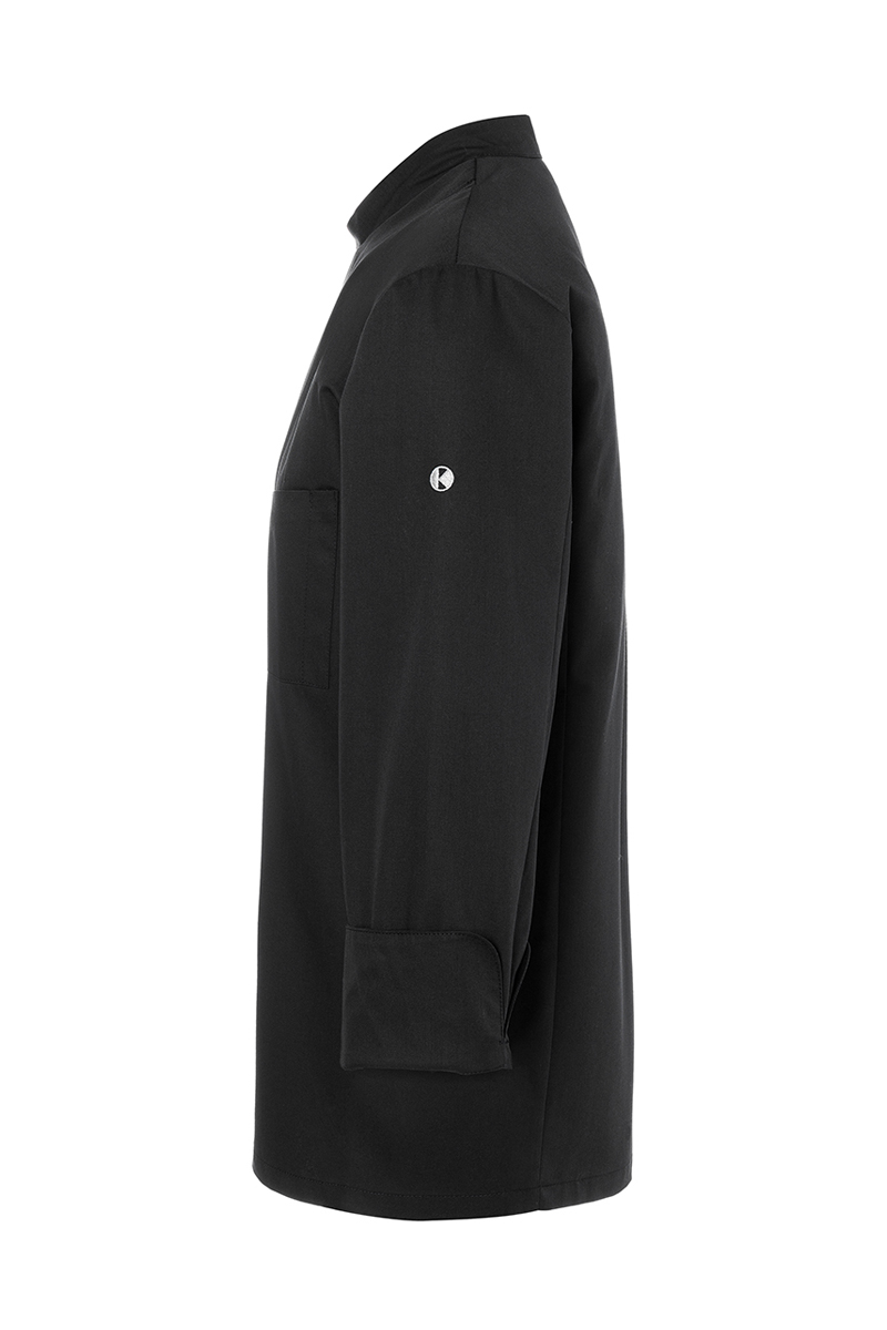 Kochjacke Herren Schwarz – Kochjacke Lars, Detailansicht