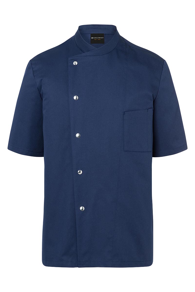 Kochjacke Herren Marine – Kochjacke Gustav, Detailansicht