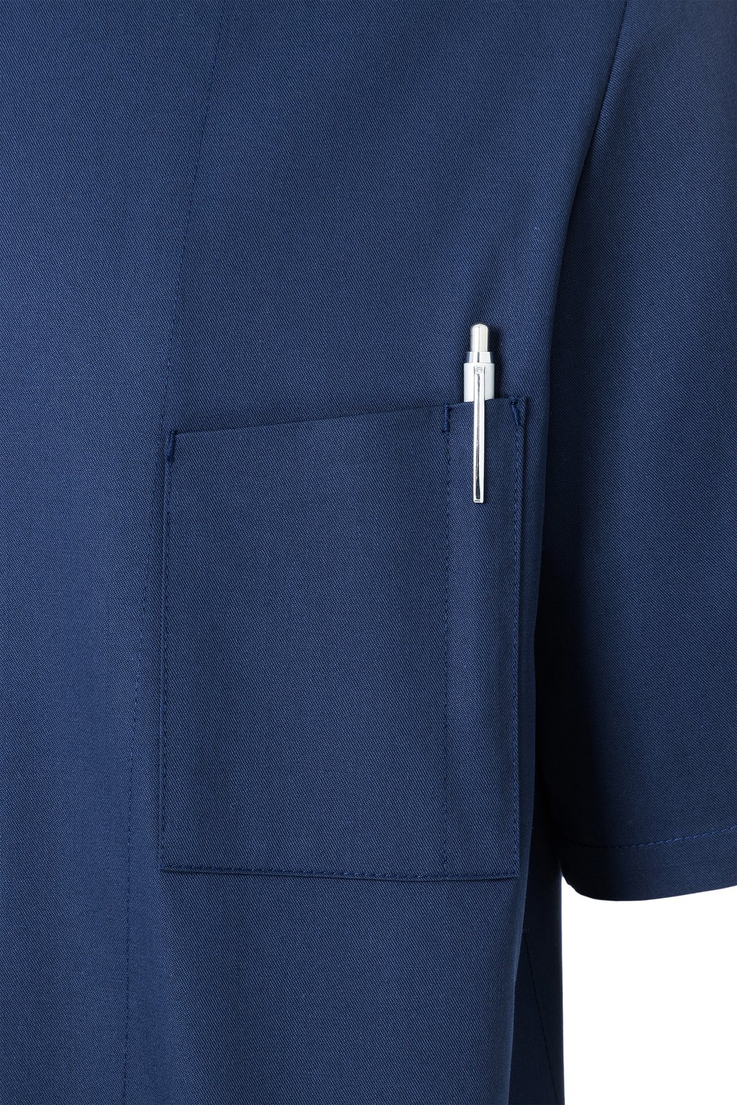 Kochjacke Herren Marine – Kochjacke Gustav, Detailansicht