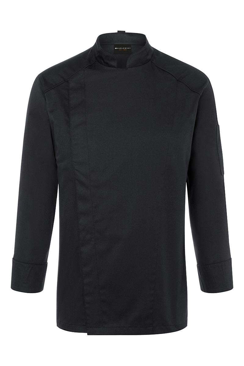 Kochjacke Herren Schwarz – Kochjacke Noah, Detailansicht