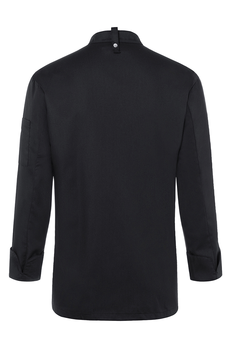 Kochjacke Herren Schwarz – Kochjacke Noah, Detailansicht