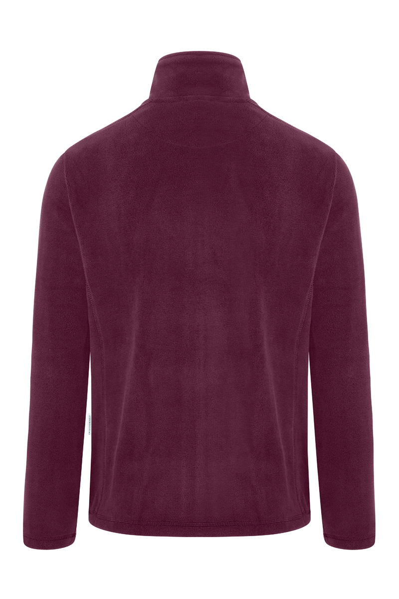 Fleecejacke Herren Aubergine – Herren Workwear Fleecejacke Warm-Up, Detailansicht