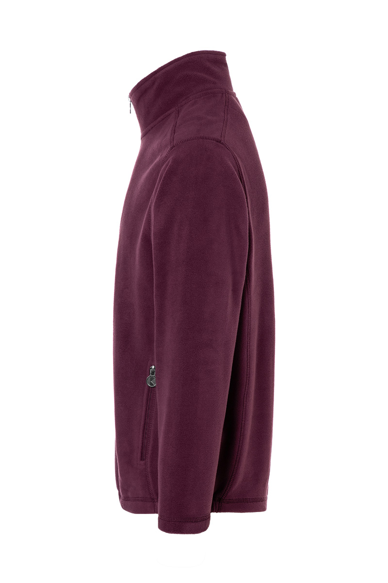 Fleecejacke Herren Aubergine – Herren Workwear Fleecejacke Warm-Up, Detailansicht