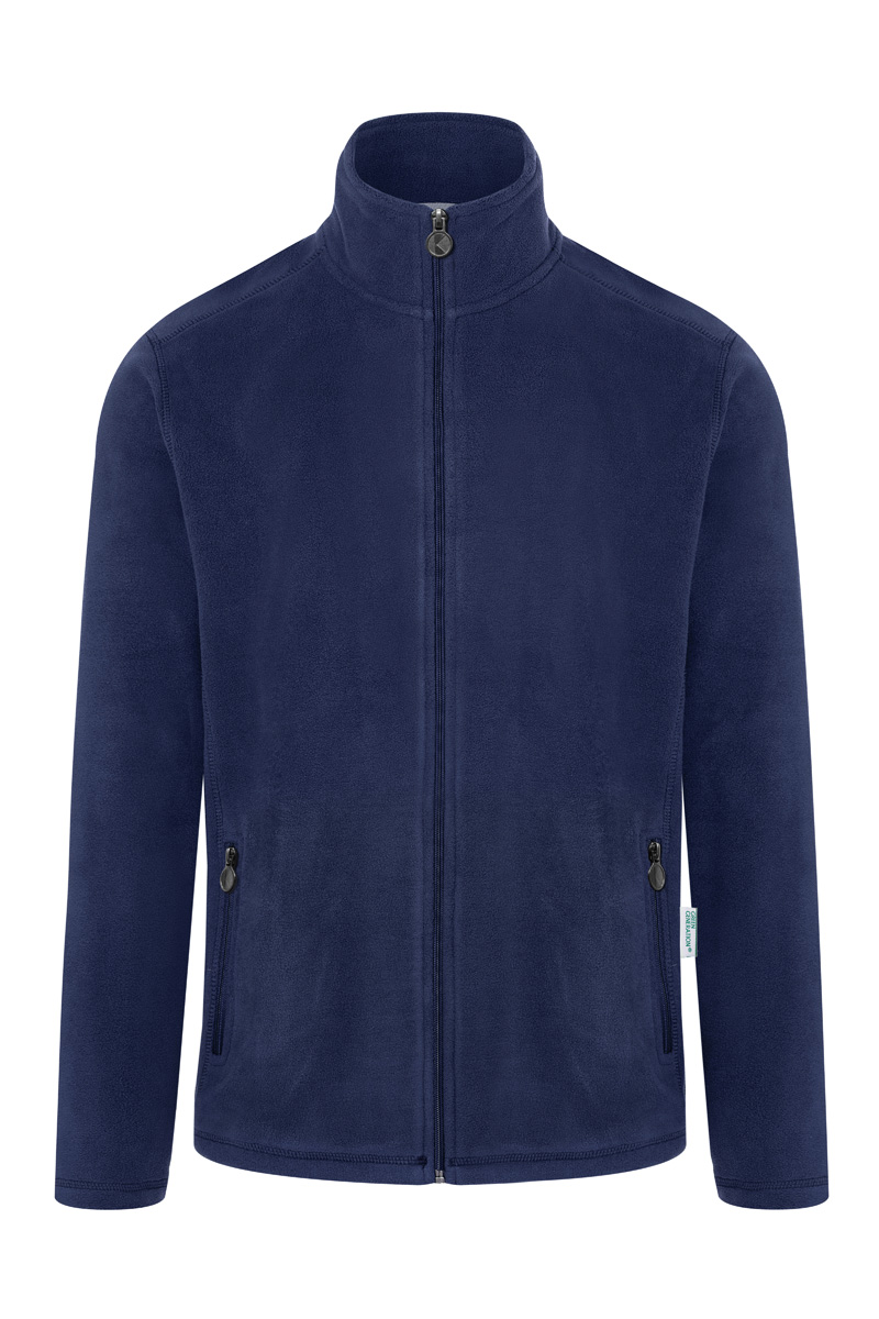 Fleecejacke Herren Marine – Herren Workwear Fleecejacke Warm-Up, Detailansicht