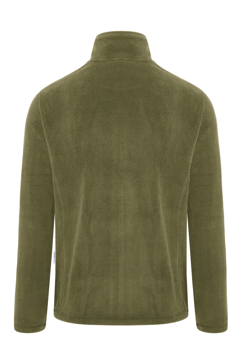 Fleecejacke Herren Moosgrün – Herren Workwear Fleecejacke Warm-Up, Detailansicht