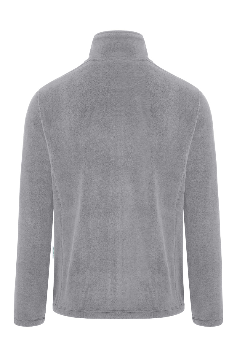 Fleecejacke Herren Platingrau – Herren Workwear Fleecejacke Warm-Up, Detailansicht