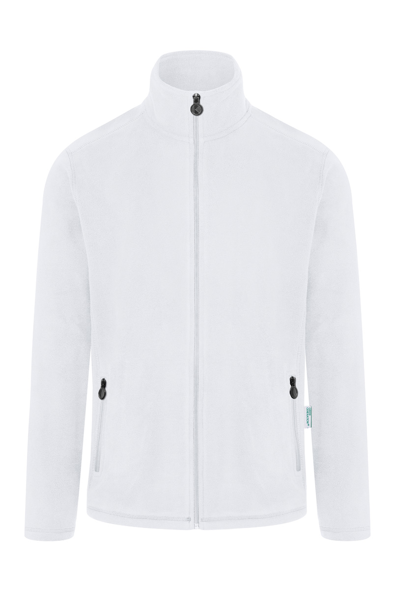Fleecejacke Herren Weiß – Herren Workwear Fleecejacke Warm-Up