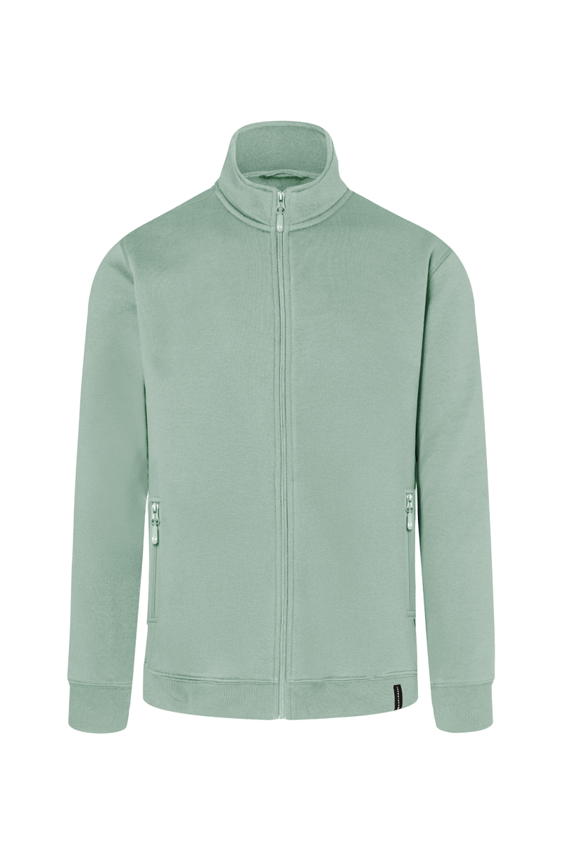 Sweatjacke Herren Pistaziengrün – Herren Workwear Sweatjacke Soft-Face
