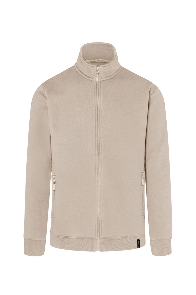 Sweatjacke Herren Sand – Herren Workwear Sweatjacke Soft-Face