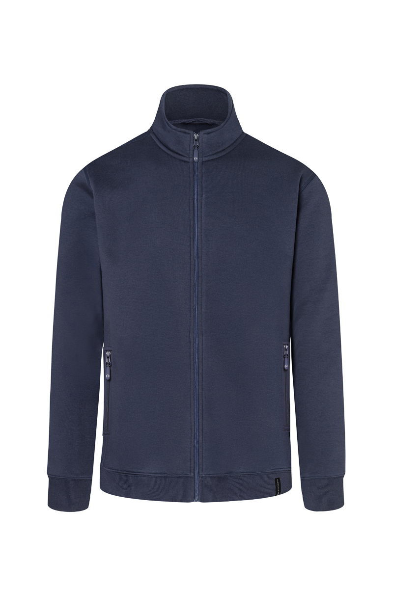 Sweatjacke Herren Marine – Herren Workwear Sweatjacke Soft-Face, Detailansicht
