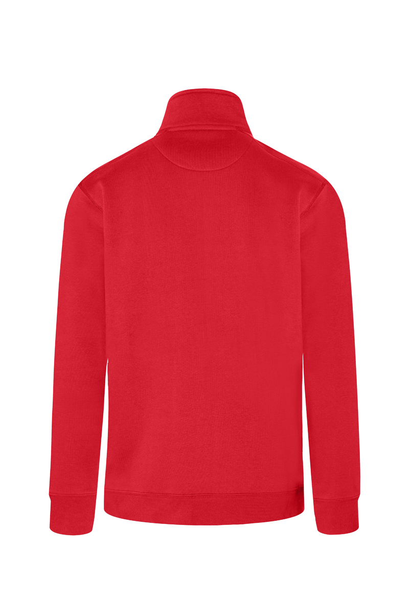 Sweatjacke Herren Rot – Herren Workwear Sweatjacke Soft-Face, Detailansicht