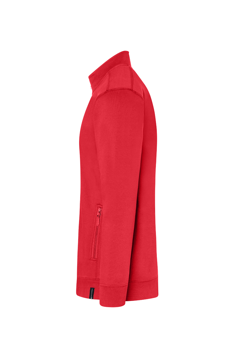 Sweatjacke Herren Rot – Herren Workwear Sweatjacke Soft-Face, Detailansicht