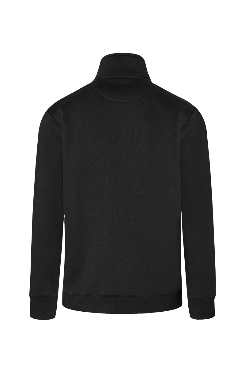 Sweatjacke Herren Schwarz – Herren Workwear Sweatjacke Soft-Face, Detailansicht