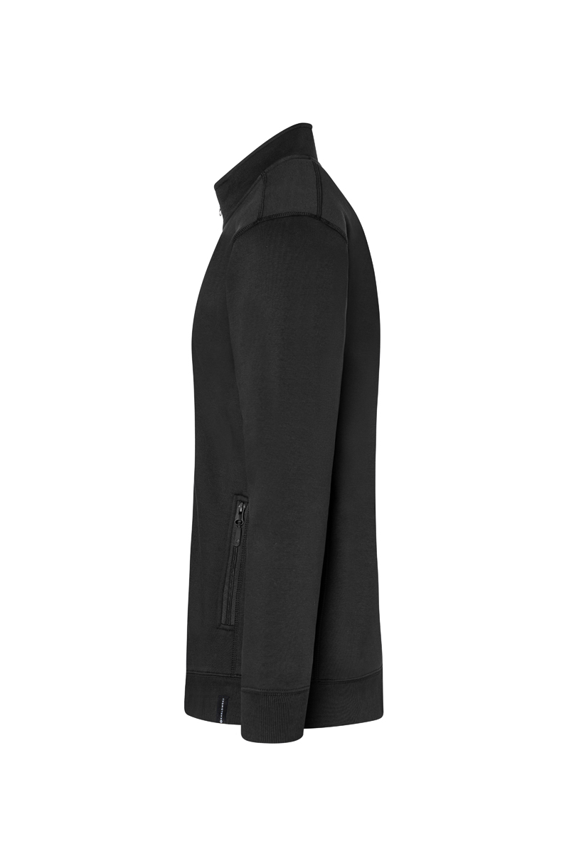 Sweatjacke Herren Schwarz – Herren Workwear Sweatjacke Soft-Face, Detailansicht