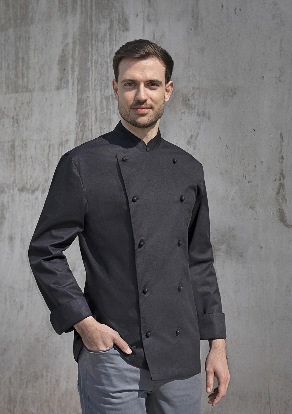 Kochjacke Herren Schwarz – Kochjacke Thomas