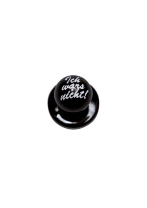 Kugelknöpfe Unisex Schwarz – Kugelknöpfe Ich wars nicht!, 12 Stück / Pack