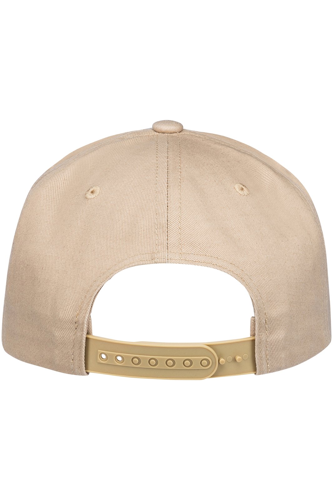 Basecap Unisex Beige – Flat Cap Classic, Detailansicht
