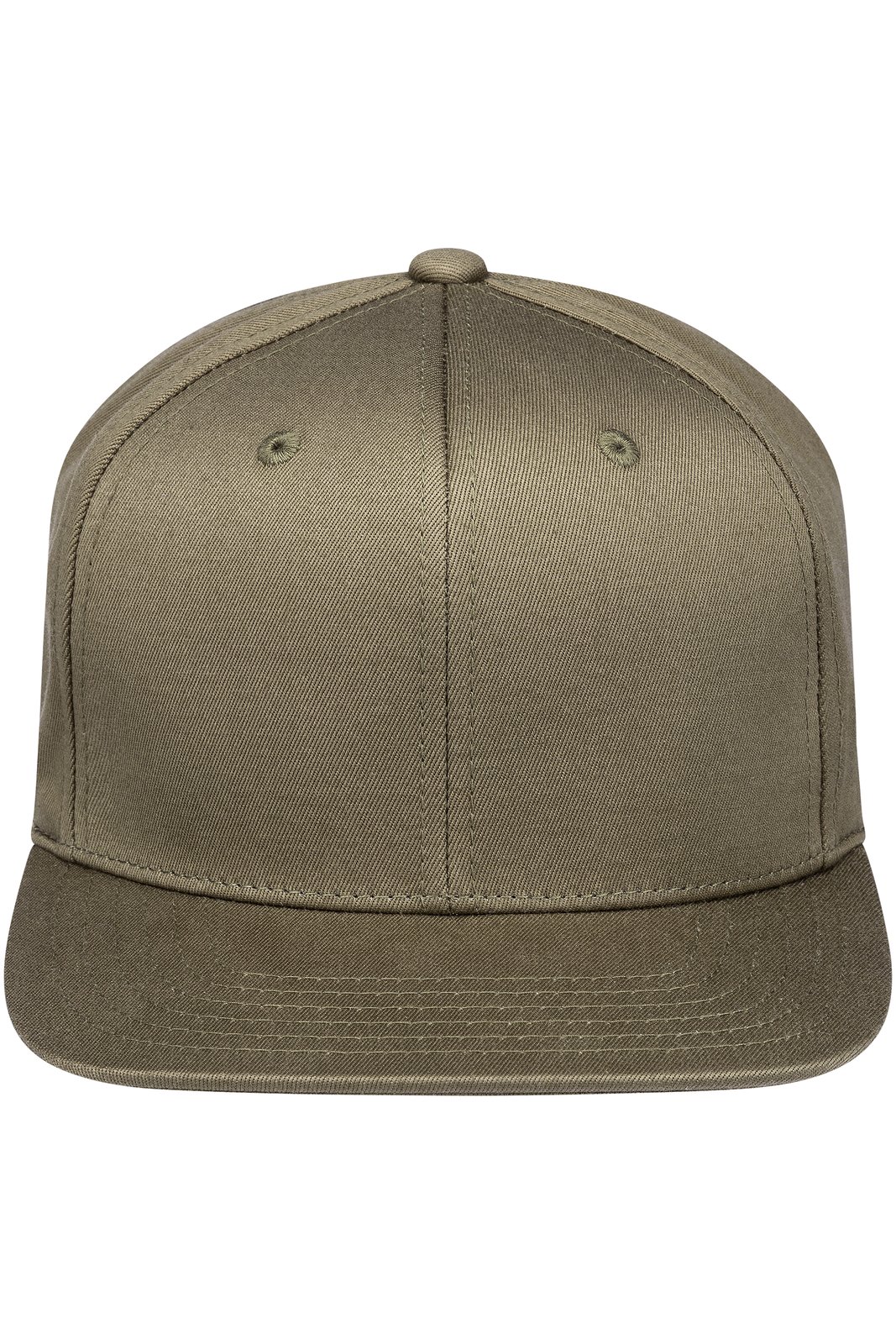 Basecap Unisex Khaki – Flat Cap Classic, Detailansicht