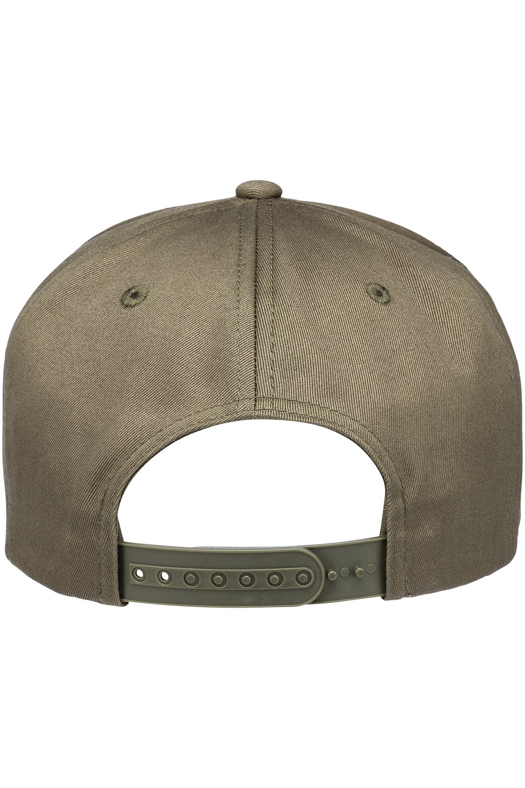 Basecap Unisex Khaki – Flat Cap Classic, Detailansicht