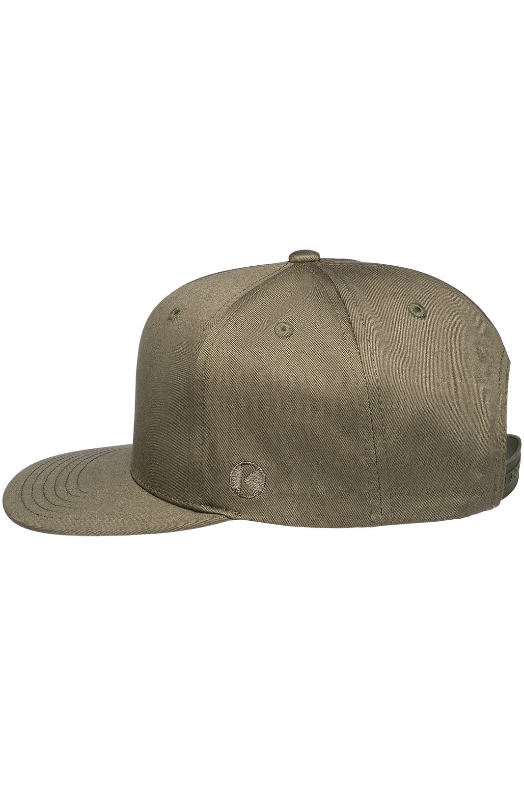 Basecap Unisex Khaki – Flat Cap Classic, Detailansicht