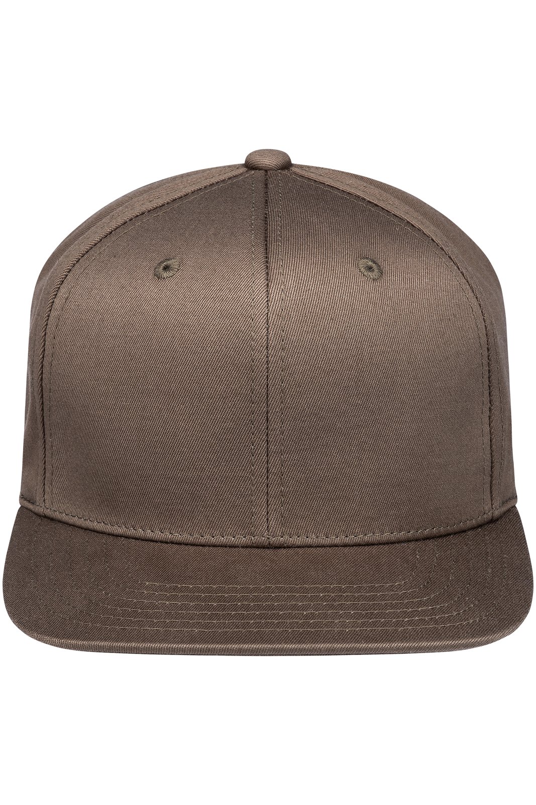 Basecap Unisex Schokolade – Flat Cap Classic, Detailansicht