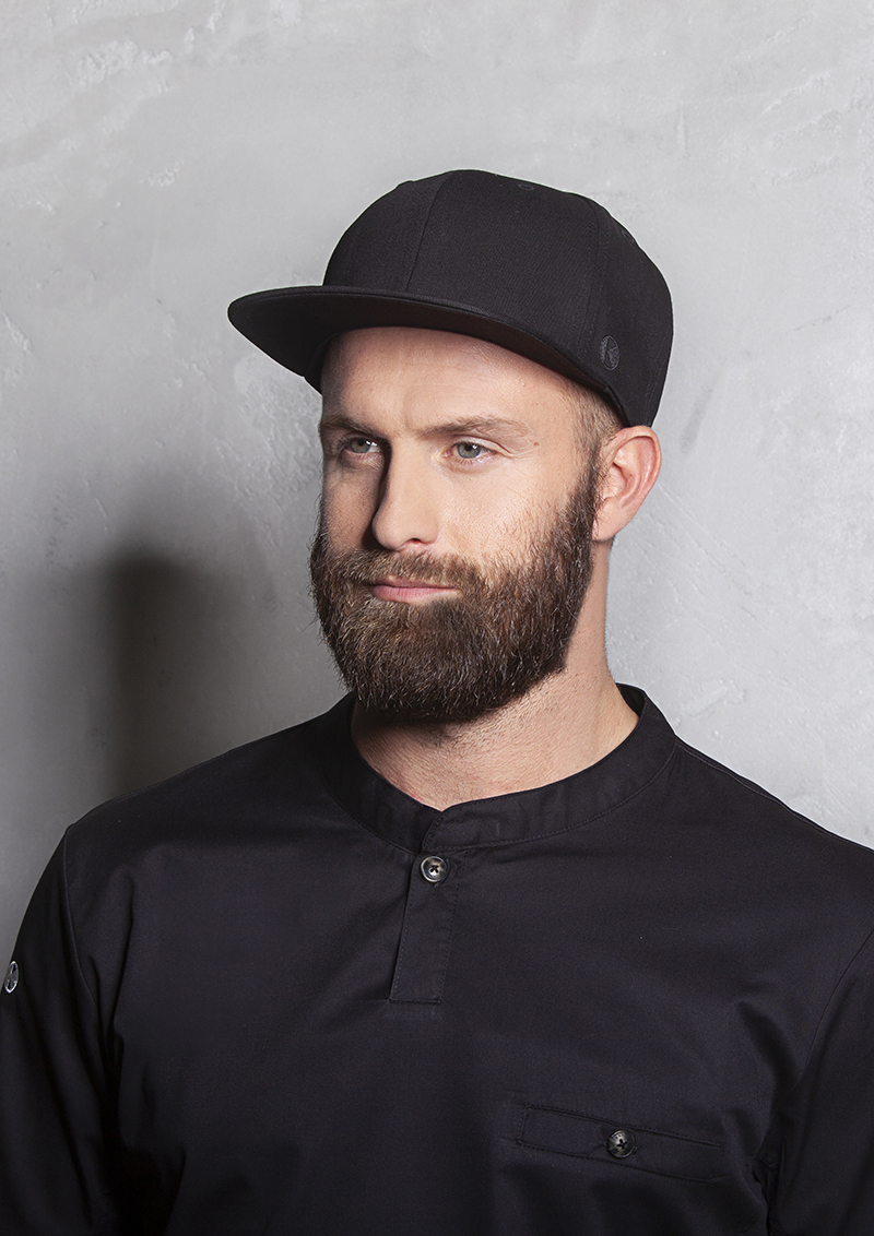 Basecap Unisex Schwarz – Flat Cap Classic