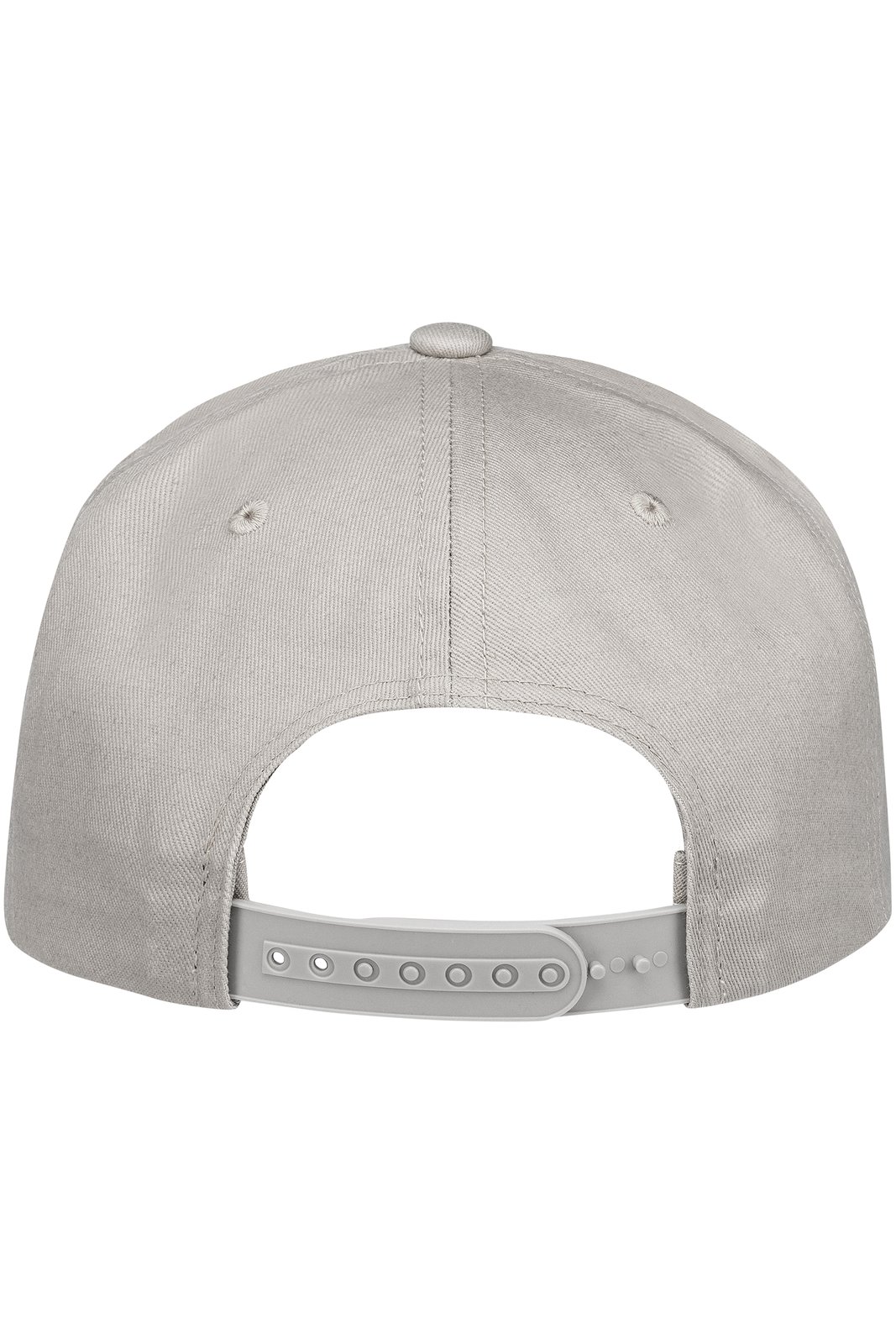 Basecap Unisex Steingrau – Flat Cap Classic, Detailansicht
