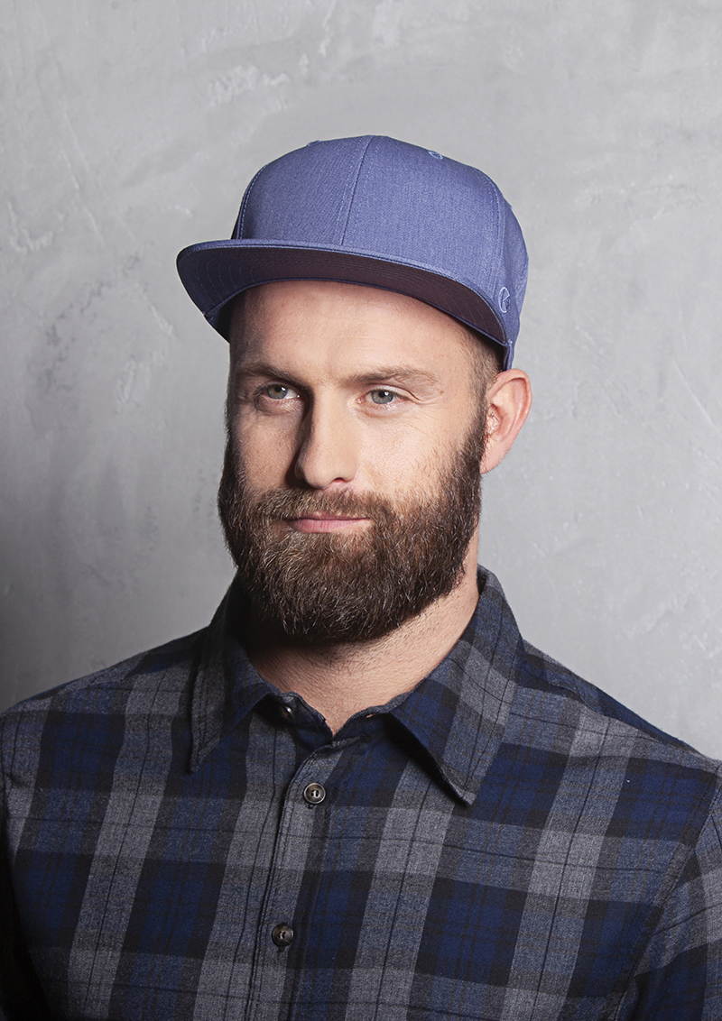 Basecap Unisex Vintage blue – Flat Cap Jeans-Style