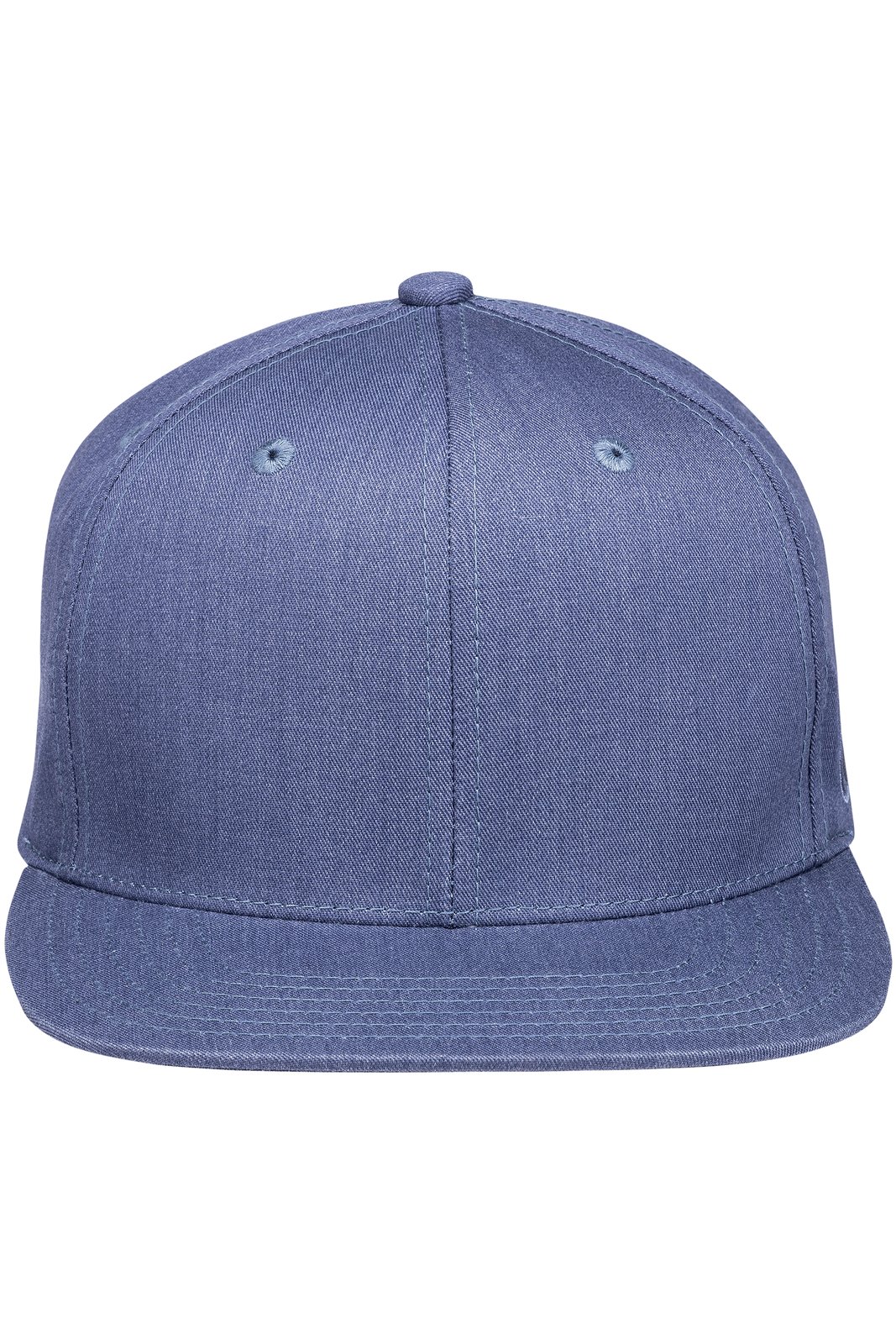 Basecap Unisex Vintage blue – Flat Cap Jeans-Style, Detailansicht